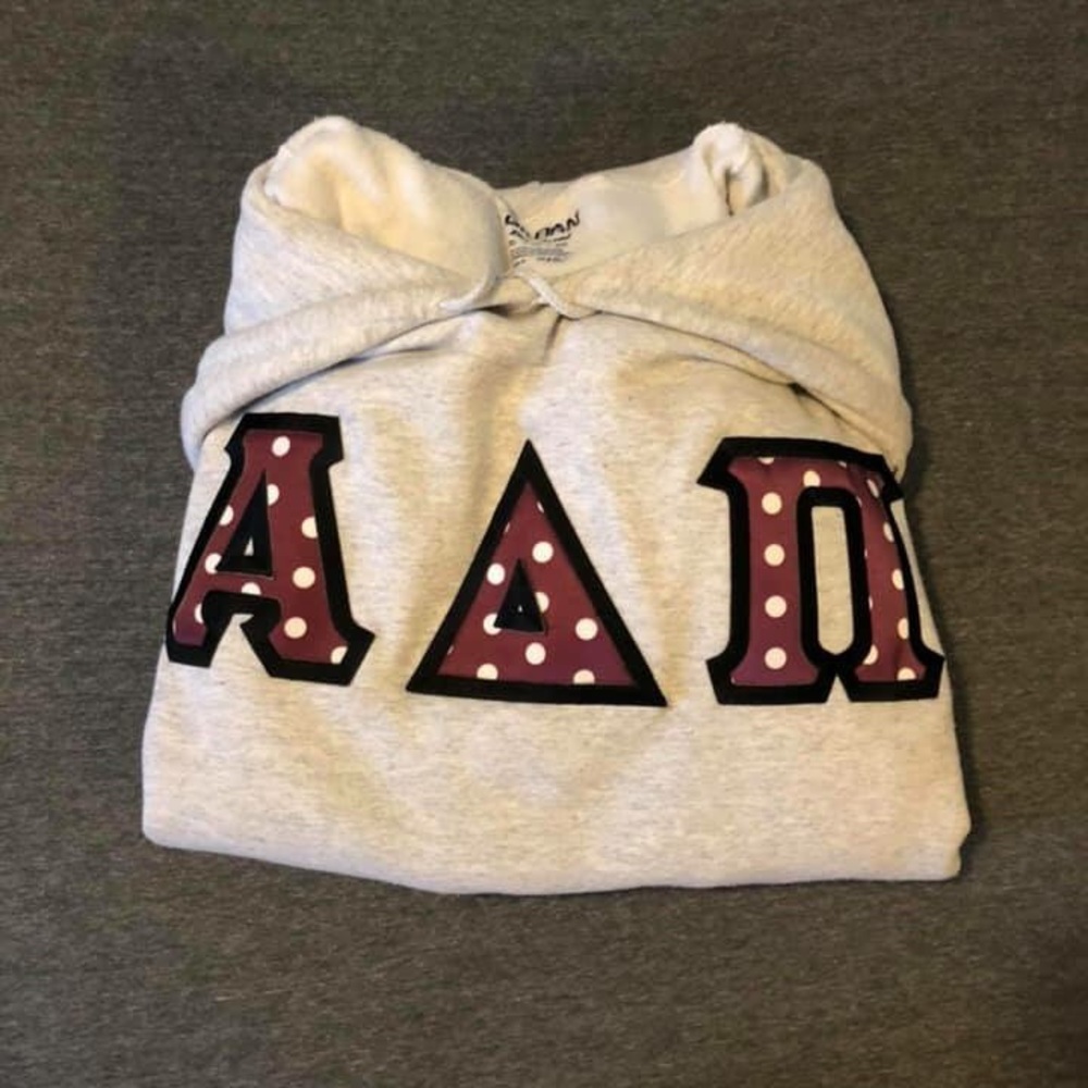 ADPi Stitch Letters Hoodie
